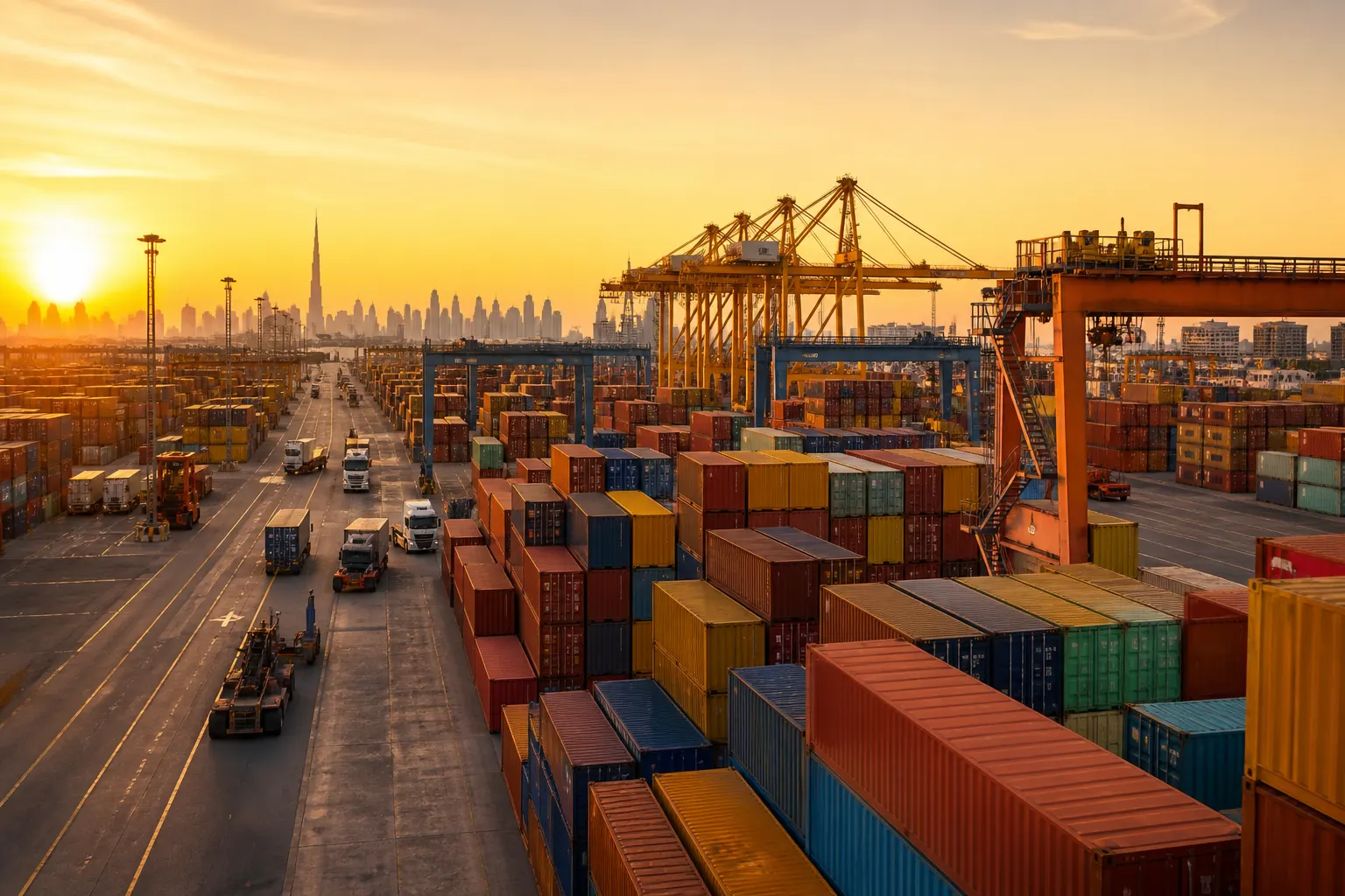 Container delivery and logistics across the United States