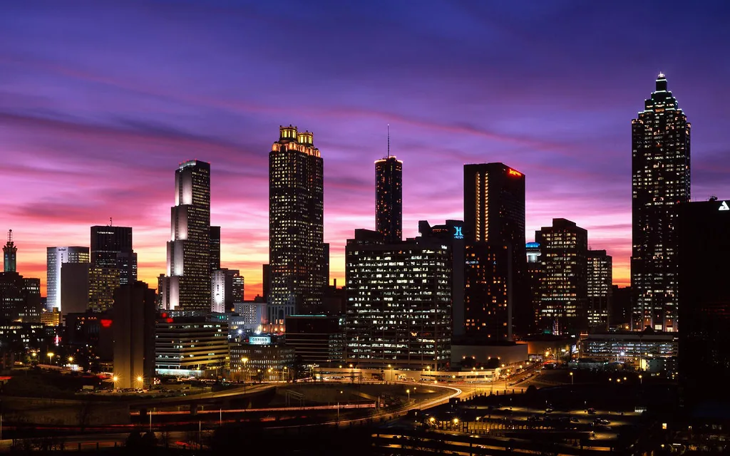 Atlanta Georgia skyline for shipping container delivery service area