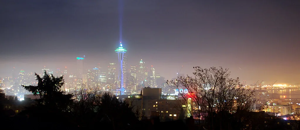 Seattle Washington Space Needle view for shipping container delivery service area