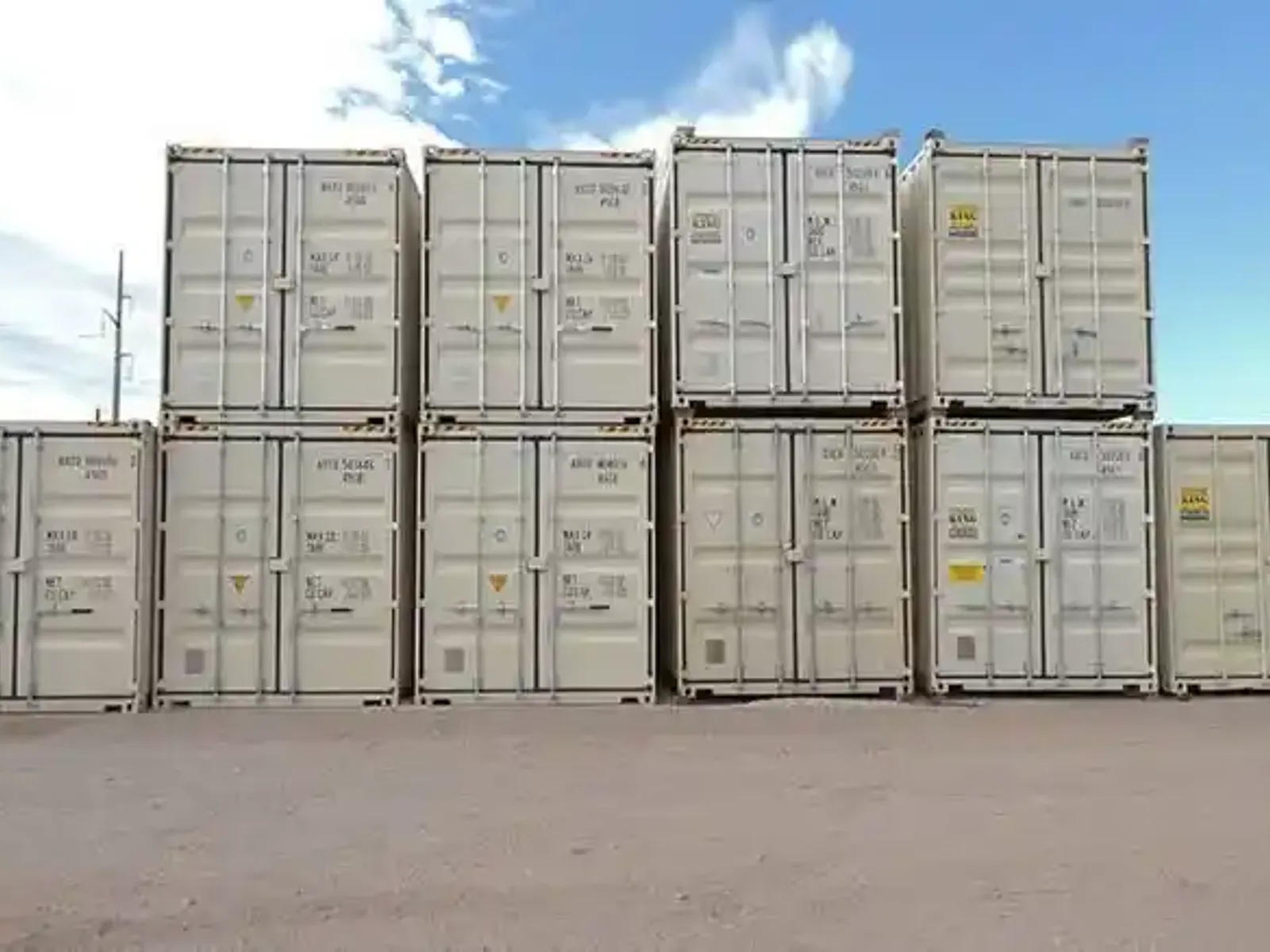 New shipping container in the USA