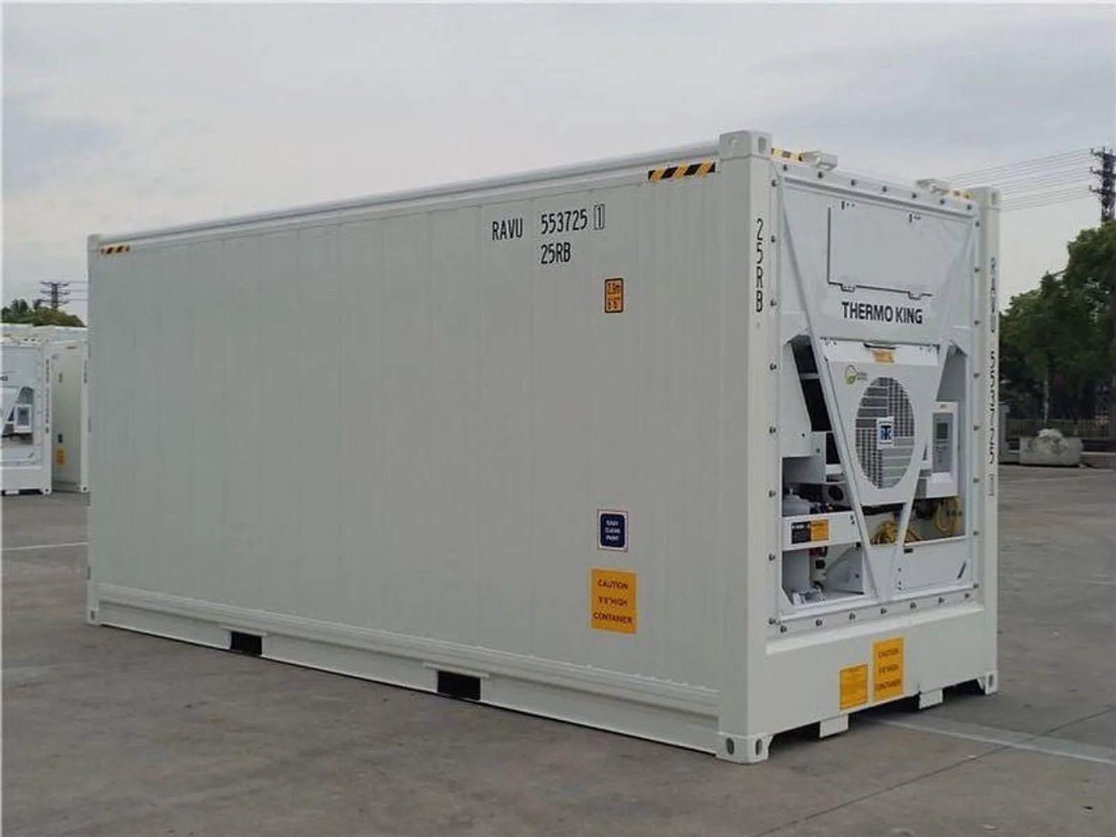 Reefer container for refrigerated storage in the USA